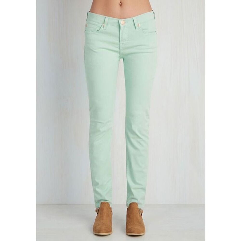 NEW Angry Rabbit Anthropologie "Front Row Fashionista Jeans" Mint MADE IN USA 31